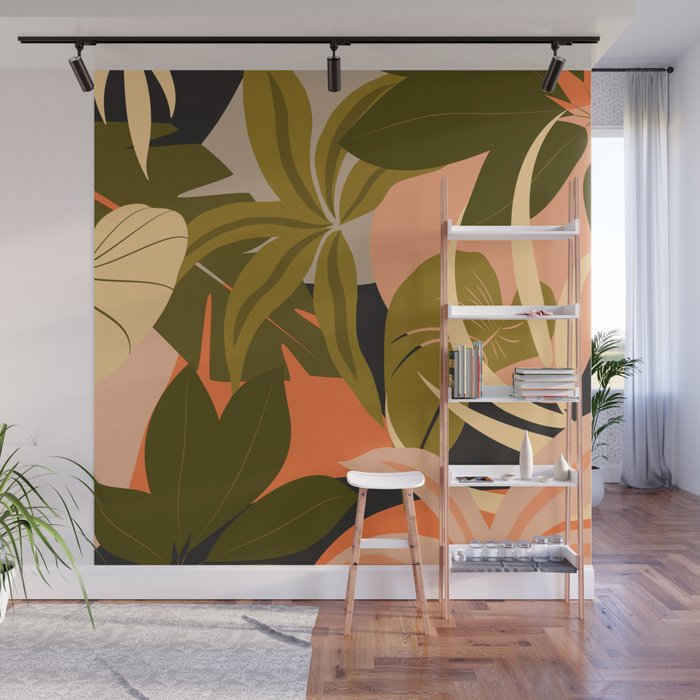 Jungle Abstract 23 Wall Mural Gallery Image 1