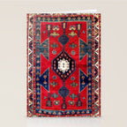 Kazak Southwest Caucasus Rug Stationery Card Gallery Image 2