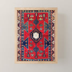 Kazak Southwest Caucasus Rug Mini Art Print Gallery Image 1