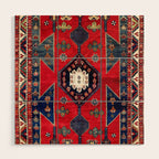 Kazak Southwest Caucasus Rug Wood Wall Art Gallery Image 1