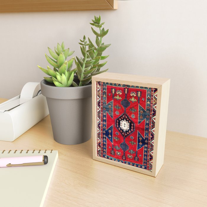 Kazak Southwest Caucasus Rug Mini Art Print Gallery Image 2