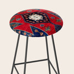 Kazak Southwest Caucasus Rug Stool Gallery Image 2