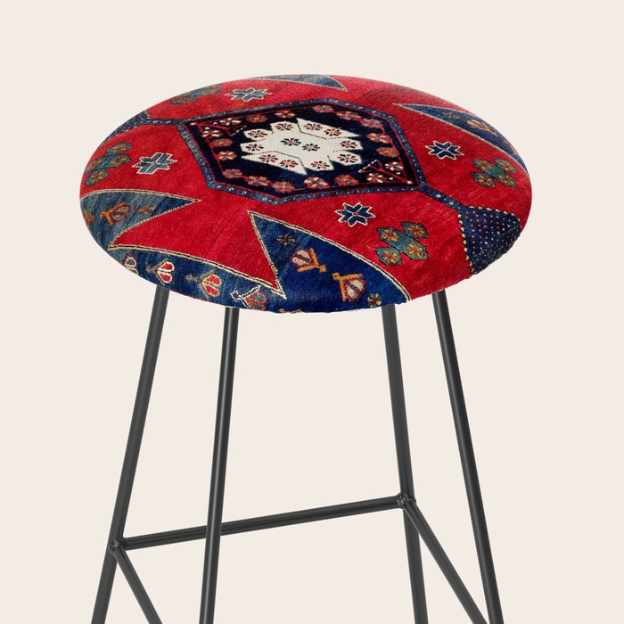 Kazak Southwest Caucasus Rug Stool Gallery Image 2