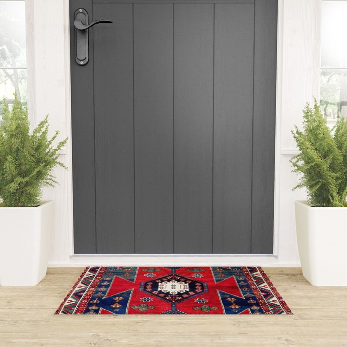 Kazak Southwest Caucasus Rug Welcome Mat Gallery Image 3