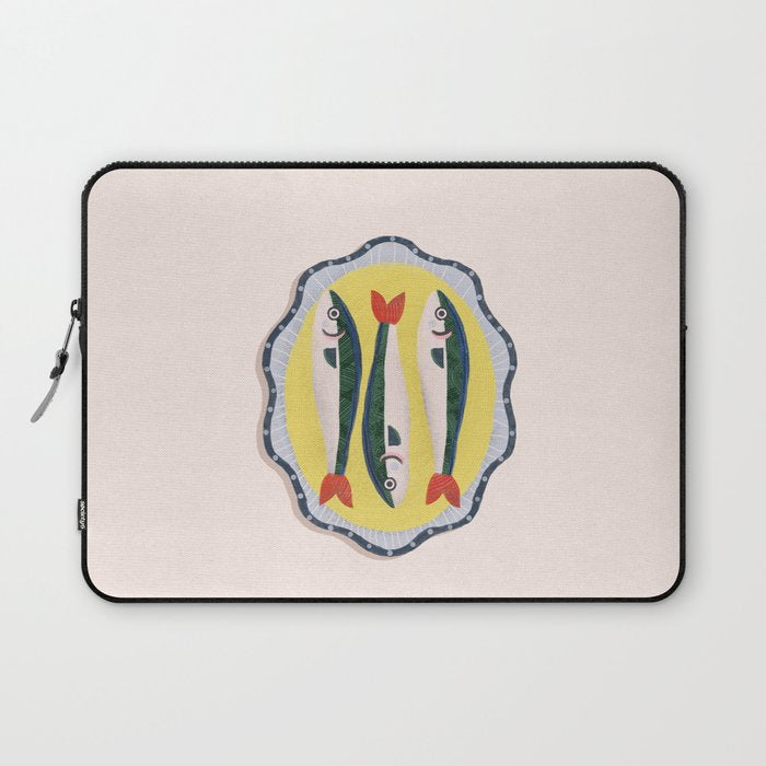 Fish On A Plate Laptop Sleeve Gallery Image 1
