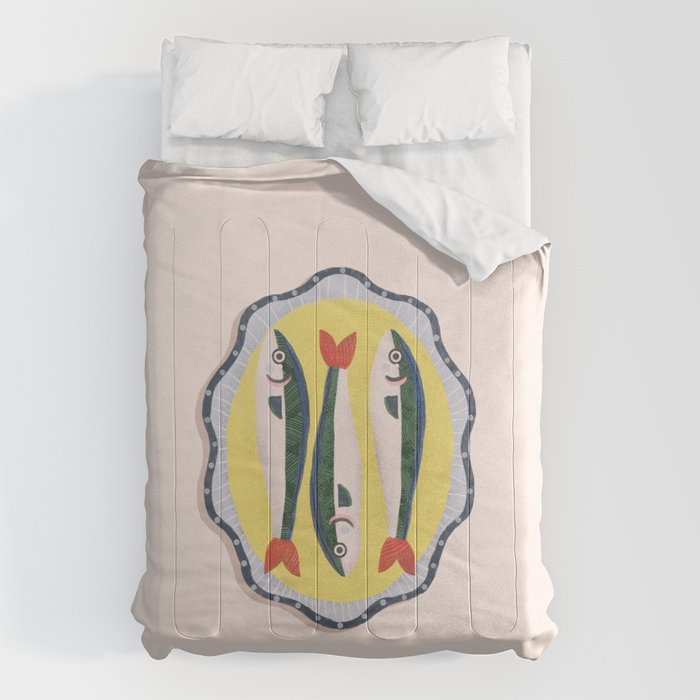 Fish On A Plate Comforter Gallery Image 6