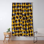Pure Strokes #1 / Yellow & Blue Pattern Window Curtain Gallery Image 5