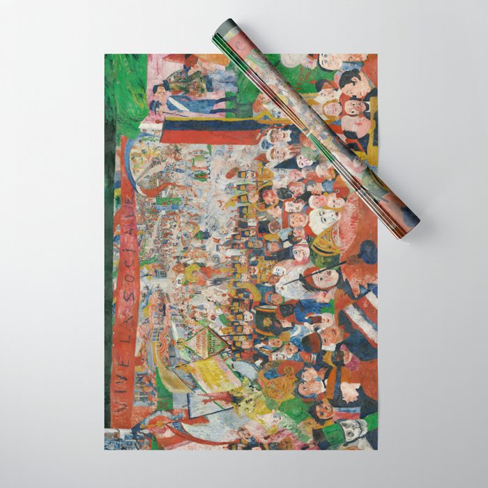 Christ's Entry into Brussels by James Ensor, 1889 Wrapping Paper Gallery Image 1