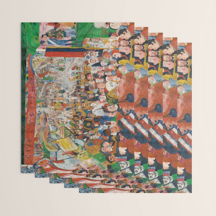 Christ's Entry into Brussels by James Ensor, 1889 Wrapping Paper Gallery Image 3