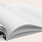 Abstract black and white line doodle pattern Notebook Gallery Image 2
