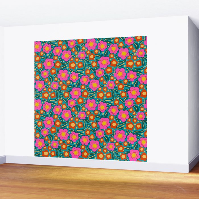 Ditsy II Wall Mural Gallery Image 2