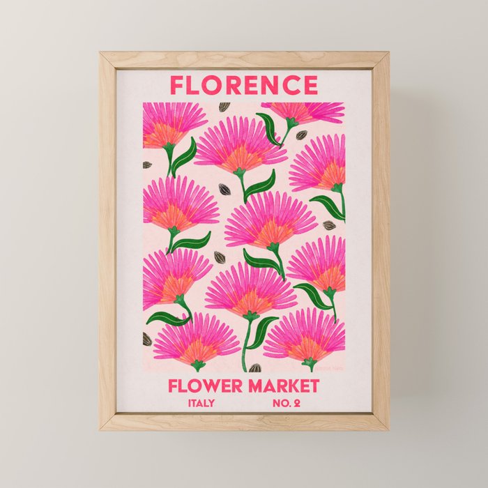 Retro Wall Art | Florence Flower Market | Matisse Print | Printable Mini Art Print Gallery Image 1