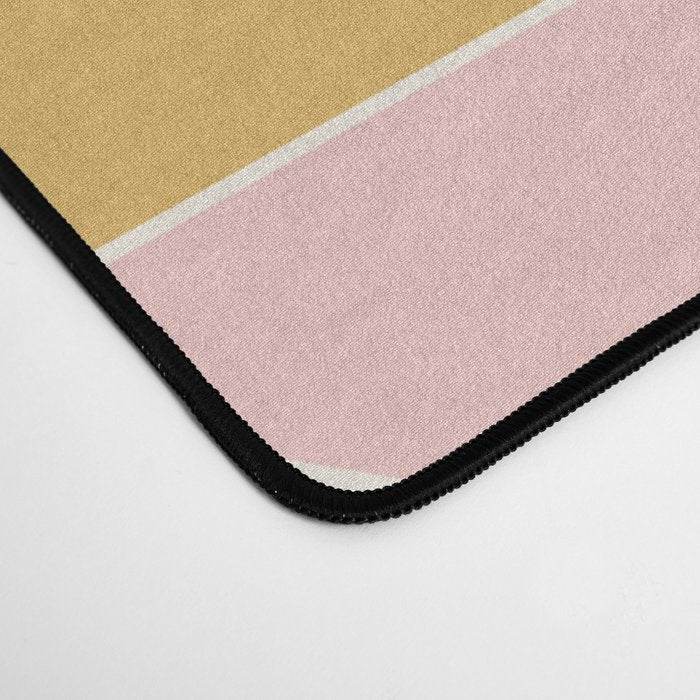 Zola Pattern Shapes - Sunrise Pink and Orange Desk Mat Gallery Image 4