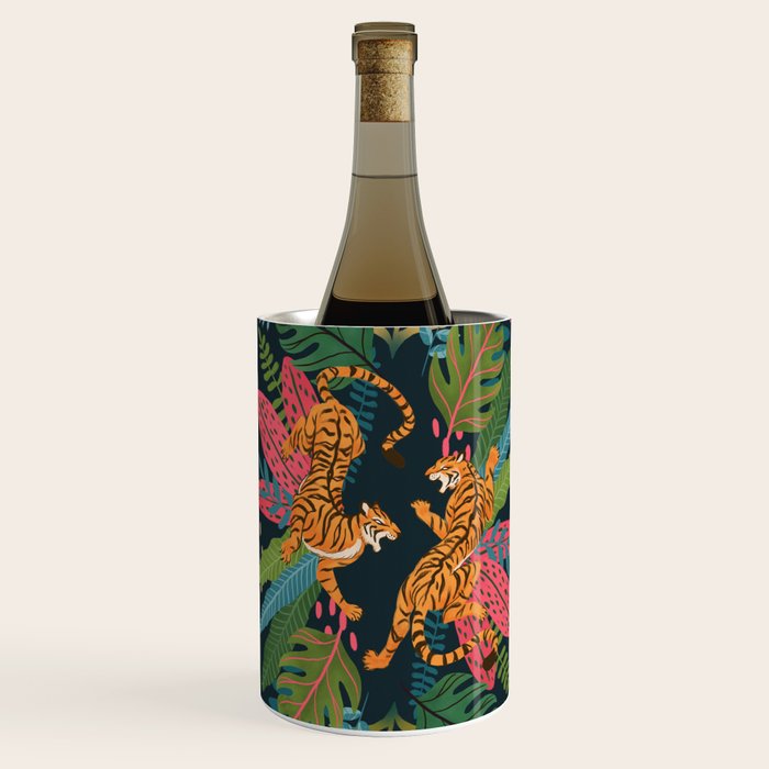 Jungle Cats - Roaring Tigers Wine Chiller Gallery Image 3
