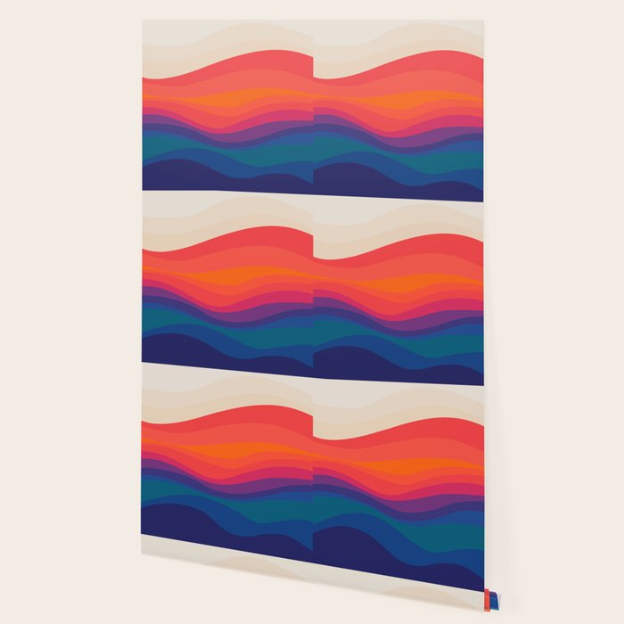 Sacred Geometric Waves: Retro 80s Edition Wallpaper Gallery Image 2