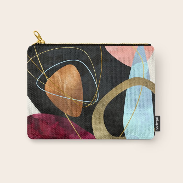 Abstract Pebbles II Carry All Pouch Gallery Image 1