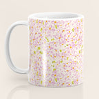 Pink brush stroke flowers Coffee Mug Gallery Image 3
