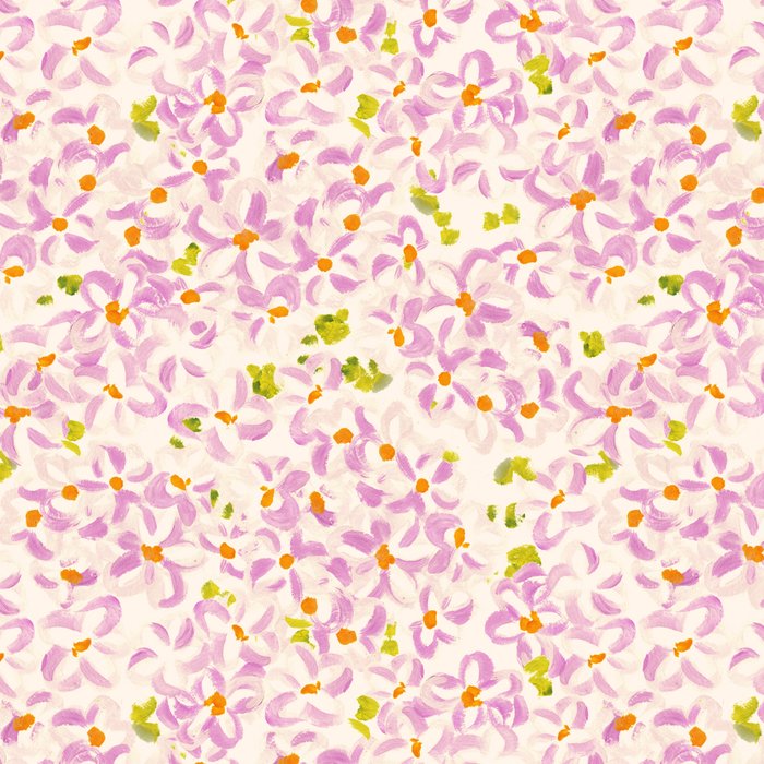 Pink brush stroke flowers Coffee Mug Gallery Image 2