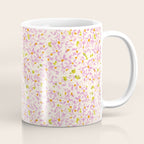 Pink brush stroke flowers Coffee Mug Gallery Image 1