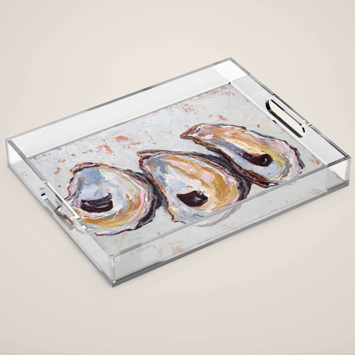 Oyster shells Acrylic Tray Gallery Image 1