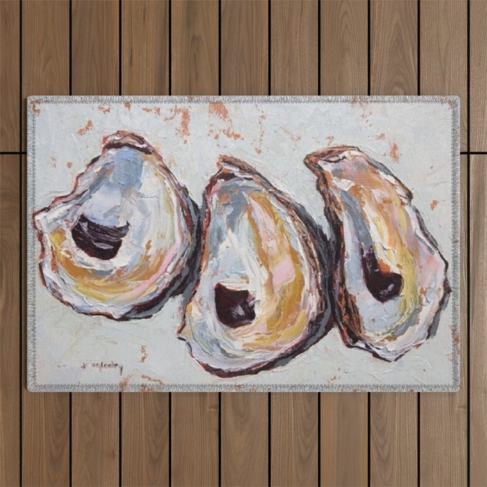 Oyster shells Outdoor Rug Gallery Image 1