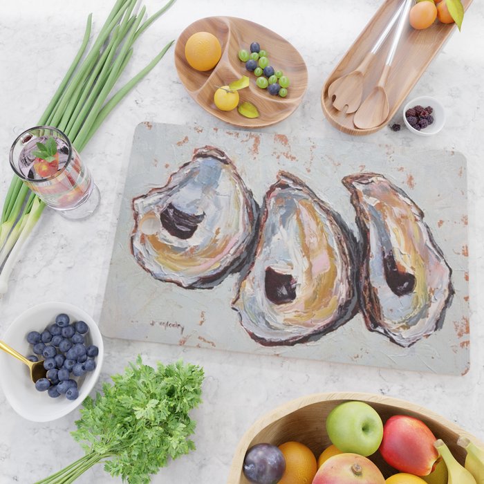 Oyster shells Cutting Board Gallery Image 2