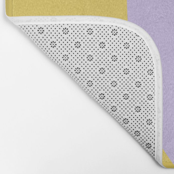 Wavy Land - Lime & Lilac Bath Mat Gallery Image 2