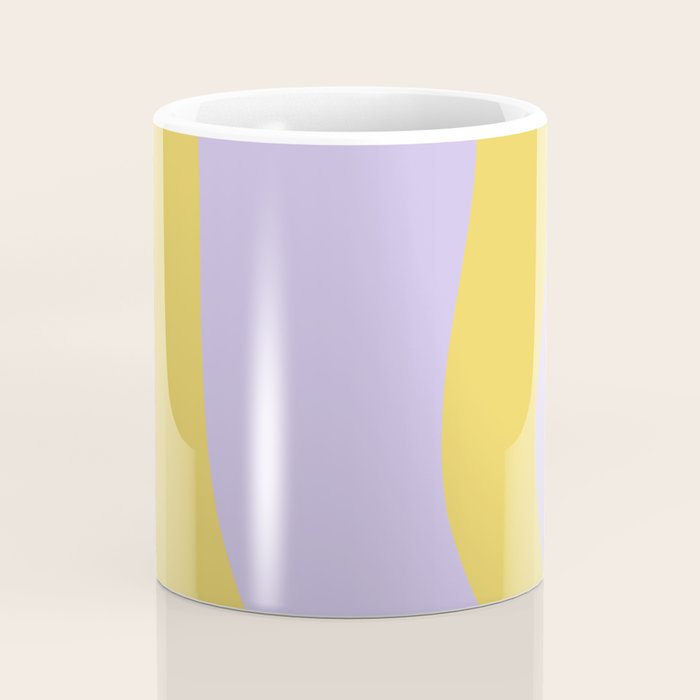 Wavy Land - Lime & Lilac Coffee Mug Gallery Image 4
