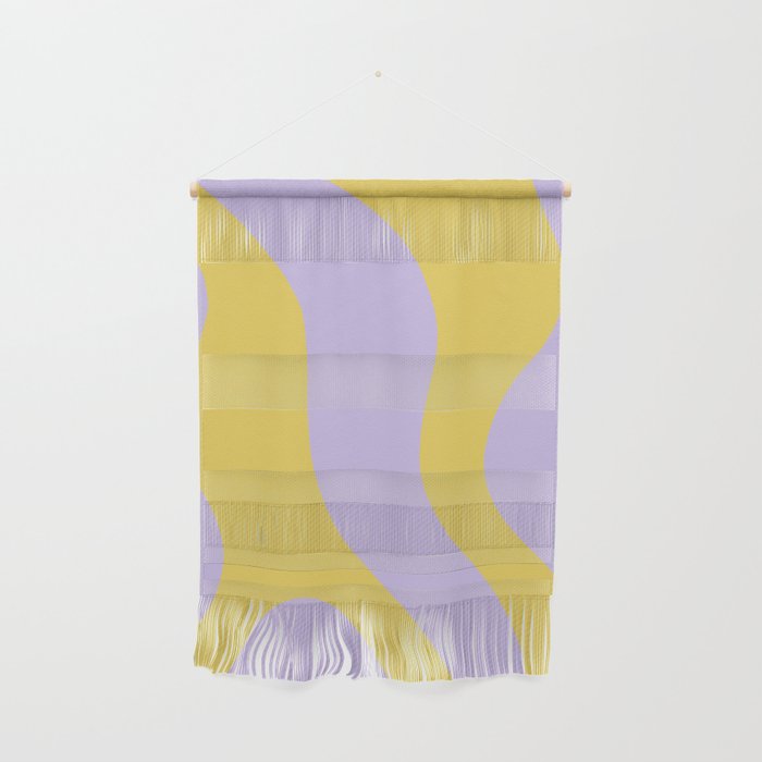 Wavy Land - Lime & Lilac Wall Hanging Gallery Image 1