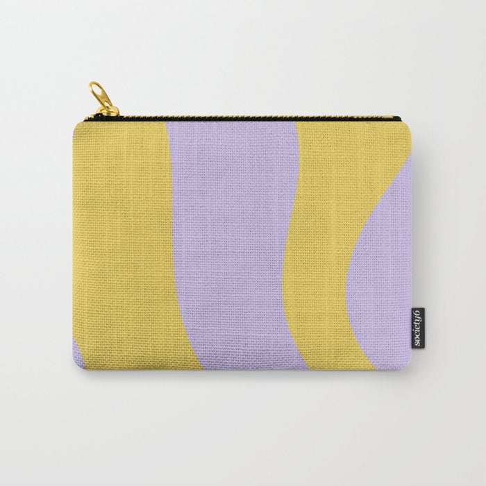 Wavy Land - Lime & Lilac Carry All Pouch Gallery Image 1