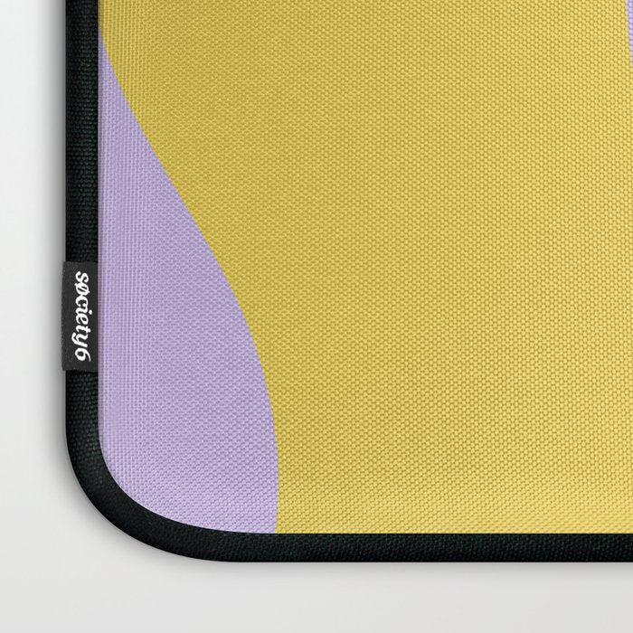 Wavy Land - Lime & Lilac Laptop Sleeve Gallery Image 3