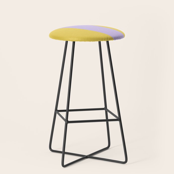 Wavy Land - Lime & Lilac Stool Gallery Image 1