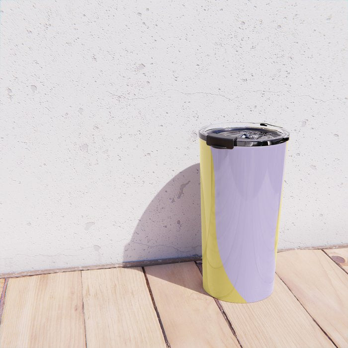 Wavy Land - Lime & Lilac Travel Mug Gallery Image 4