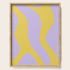 Wavy Land - Lime & Lilac Serving Tray Gallery Image 1