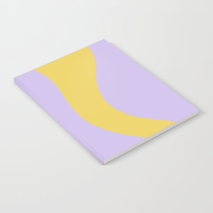 Wavy Land - Lime & Lilac Notebook Gallery Image 1
