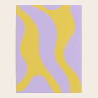 Wavy Land - Lime & Lilac Poster Gallery Image 4