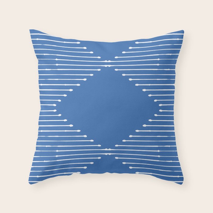 Geo (Sky Blue) Throw Pillow Gallery Image 1