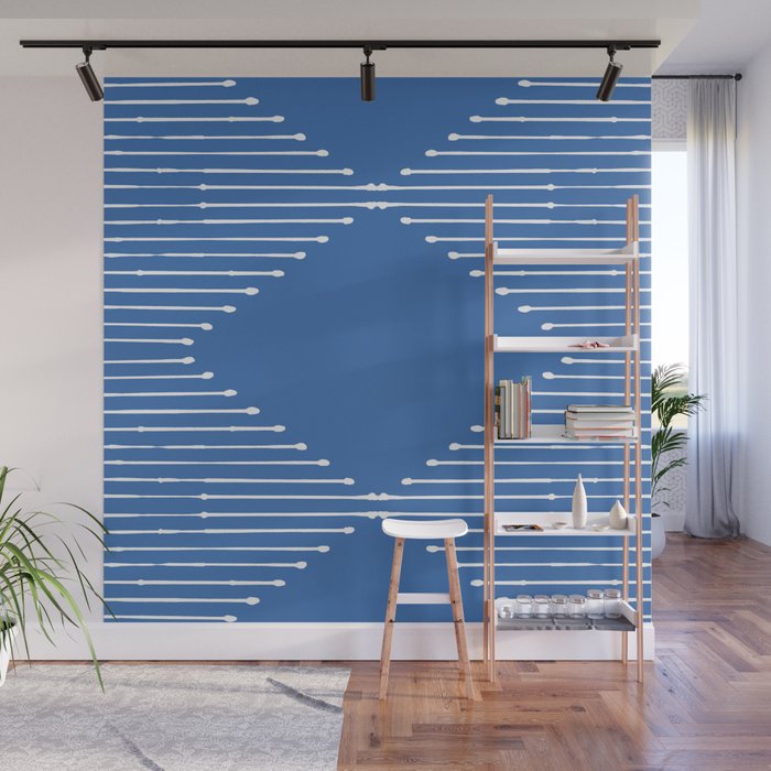 Geo (Sky Blue) Wall Mural Gallery Image 1