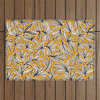 Lily Flower Pattern #2 Outdoor Rug Gallery Image 1