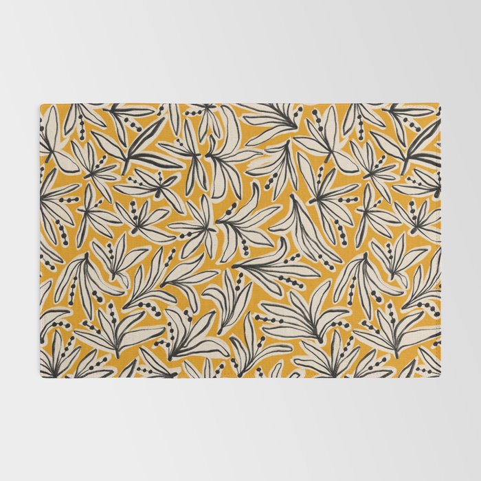 Lily Flower Pattern #2 Rug Gallery Image 2