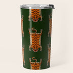 TIBETAN TIGER RUG-green Travel Mug Gallery Image 2