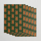 TIBETAN TIGER RUG-green Wrapping Paper Gallery Image 3