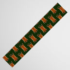TIBETAN TIGER RUG-green Table Runner Gallery Image 3