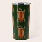 TIBETAN TIGER RUG-green Travel Mug Gallery Image 1