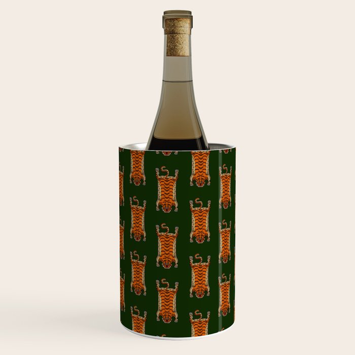 TIBETAN TIGER RUG-green Wine Chiller Gallery Image 3