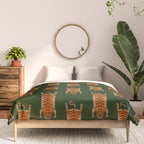 TIBETAN TIGER RUG-green Comforter Gallery Image 3