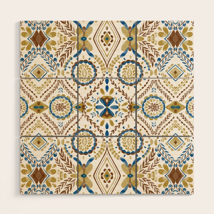 Artisan Tile Essence Flowery Wood Wall Art Gallery Image 1