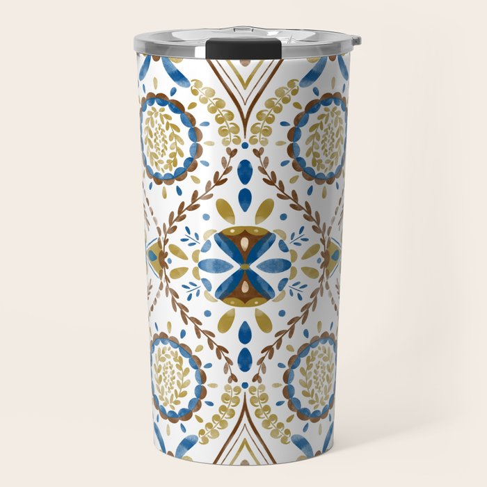 Artisan Tile Essence Flowery Travel Mug Gallery Image 1