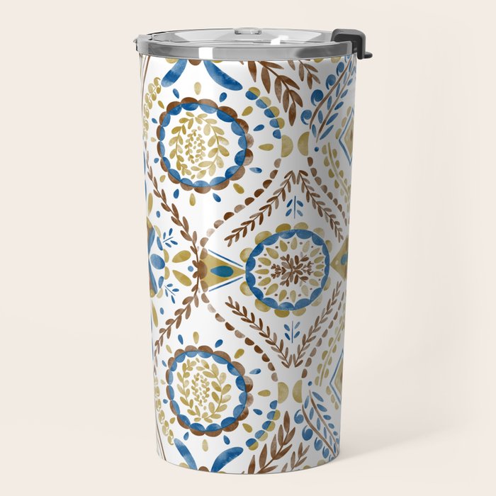 Artisan Tile Essence Flowery Travel Mug Gallery Image 2