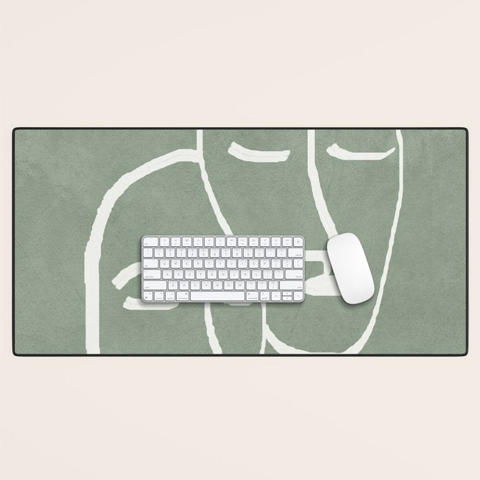 Abstract Masks Desk Mat Gallery Image 1